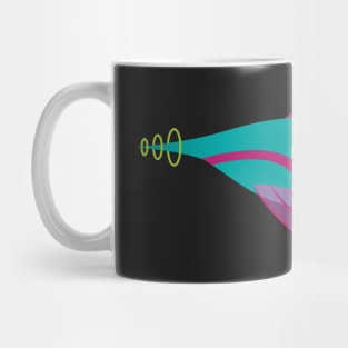 Retro Spaceship Three Mug